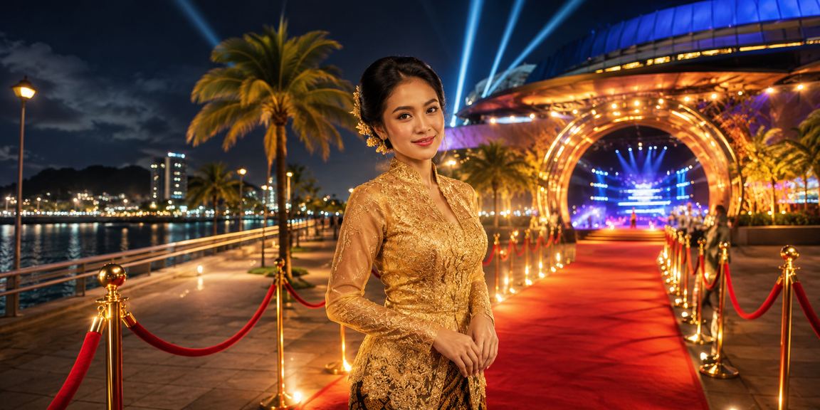 Suasana hiburan kasino di Kuantan dengan fesyen kebaya Malaysia yang cantik